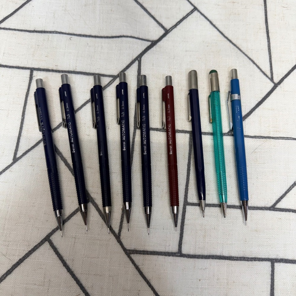 Berol Mechanical Pencil Lot 0.5mm‎ 0.7mm Multi Drafting Drawing Stationery Japan